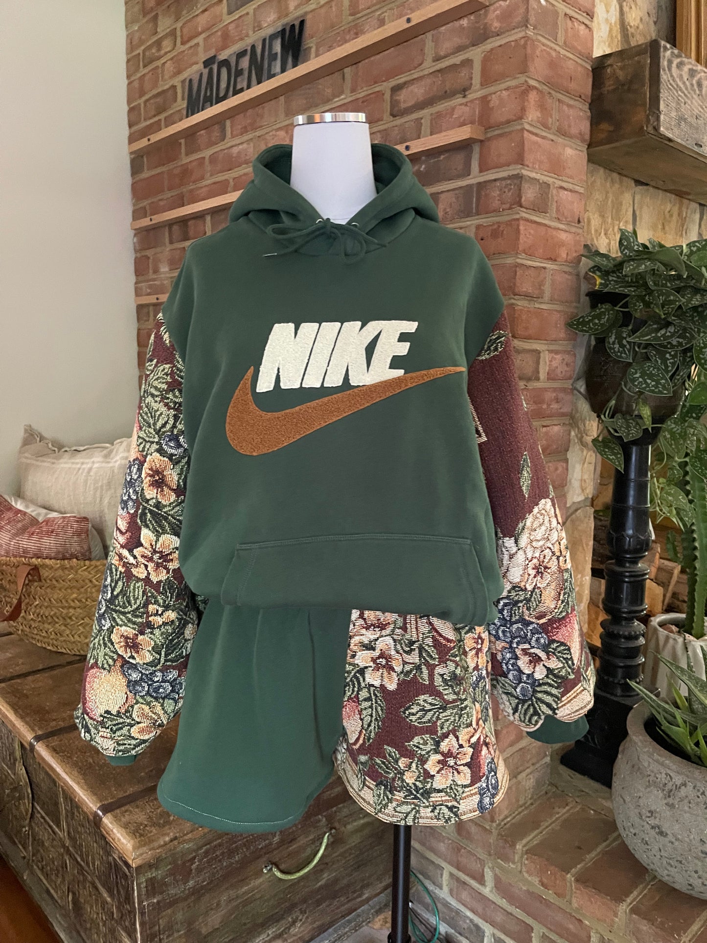 Green floral set XL