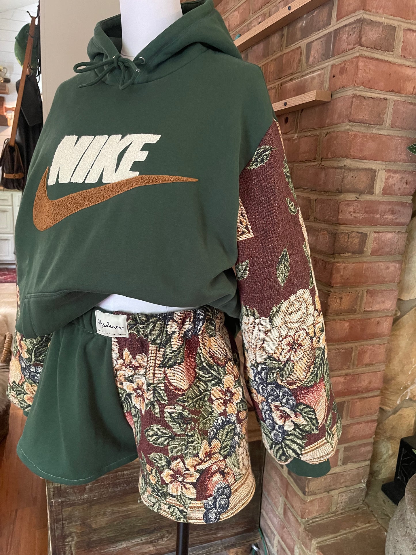 Green floral set XL